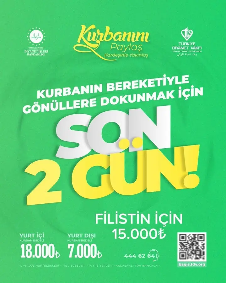 Kahta Müftülüğü'nden Kurban Bağışı Çağrısı: TDV'na Emanet Edebilirsiniz