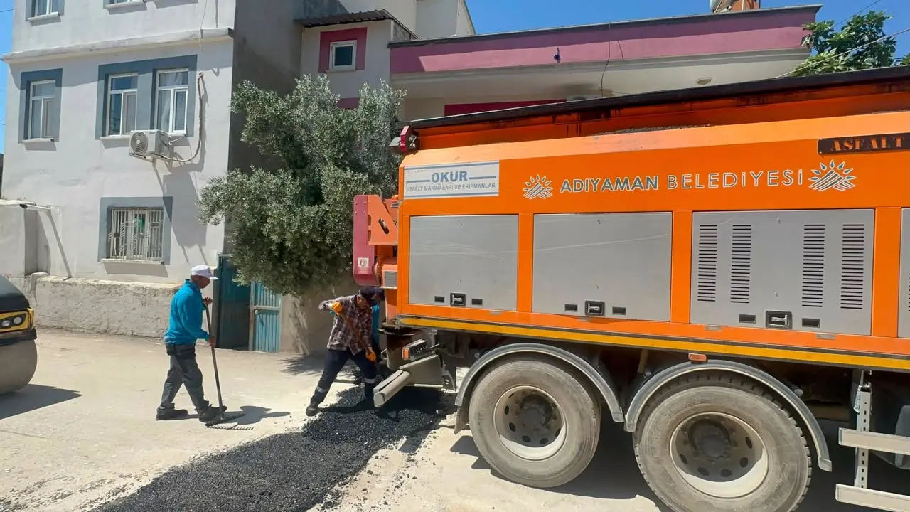 Adıyaman Belediyesi tarafından Fatih Mahallesi'nde Altyapı Çalışmaları Yapılıyor