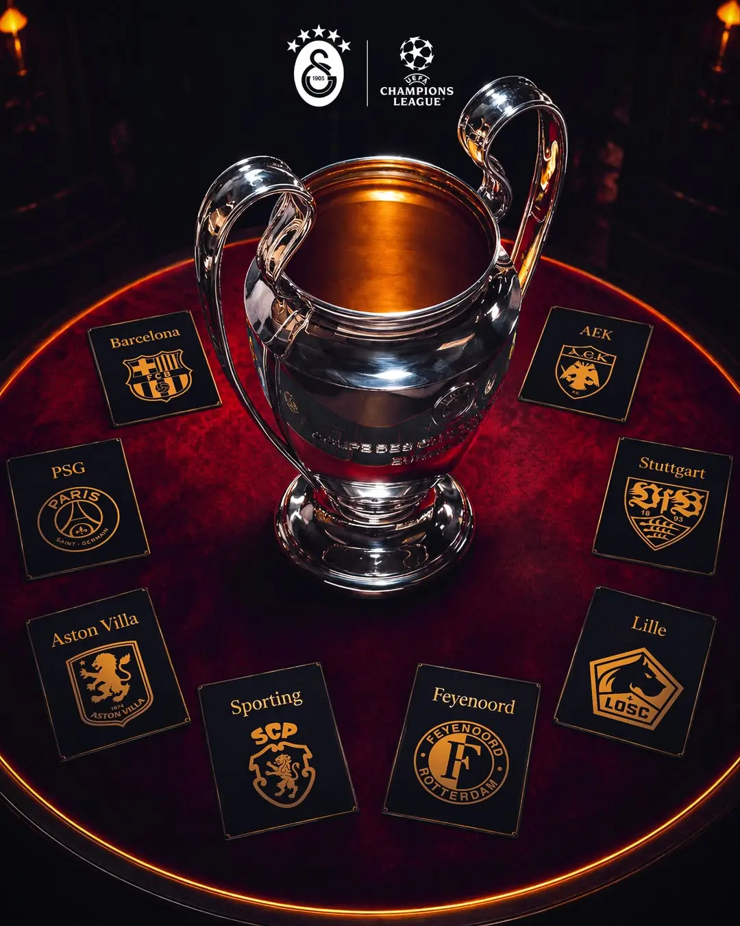 Galatasaray'ın 2026/27 Sezonunda Şampiyonlar Ligi'nde Karşılaşacağı Rakipler Belli Oldu