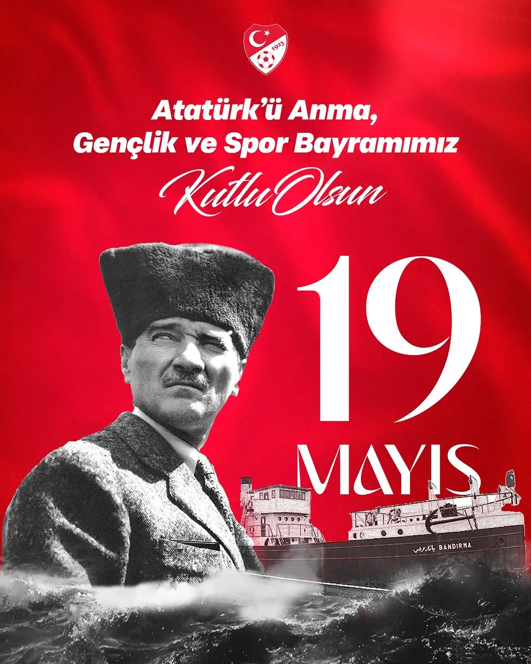 Millî Futbol Takımları Instagram Hesabı'ndan 19 Mayıs Paylaşımı