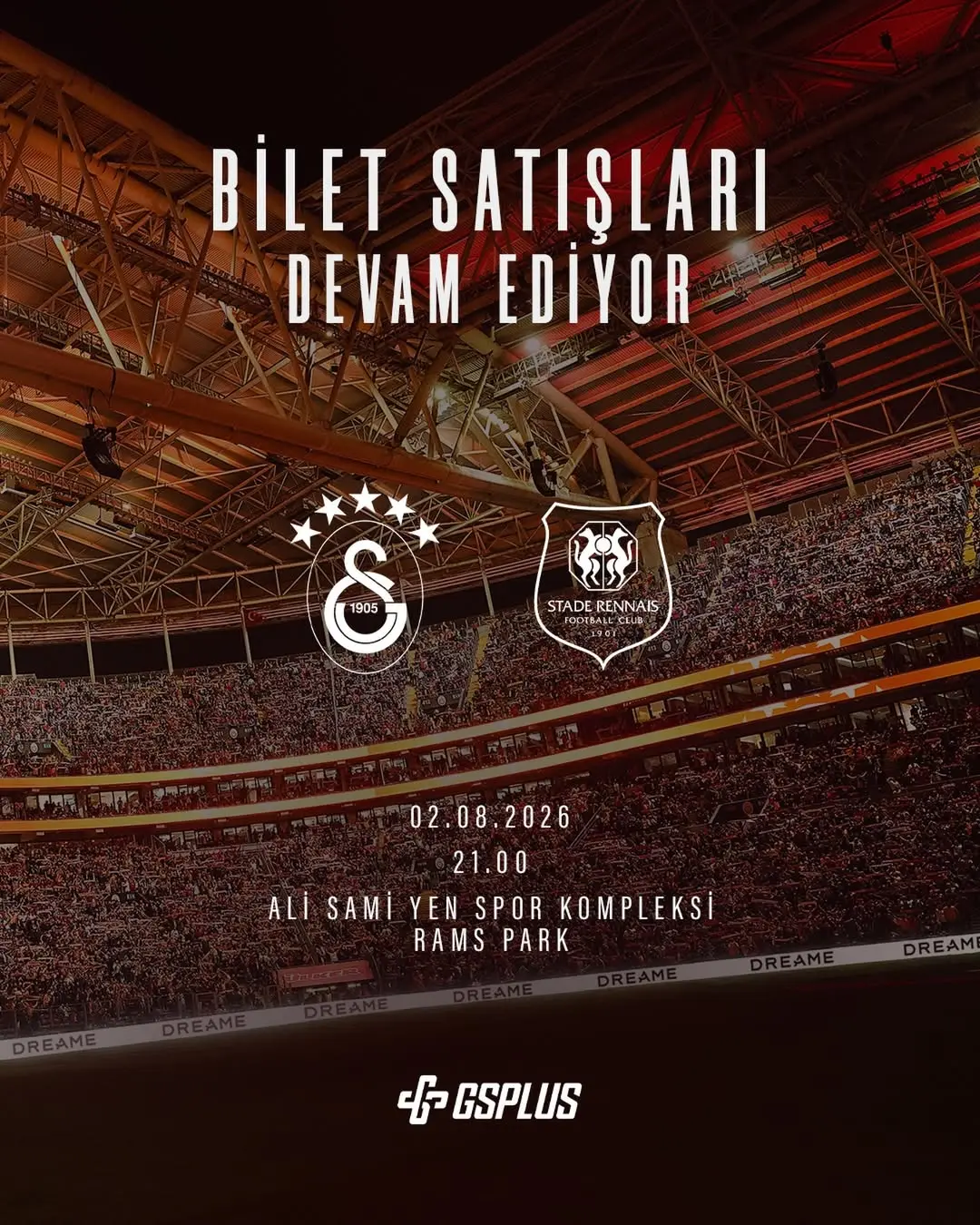 Galatasaray, Stade Rennais FC ile 2 Ağustos'ta Ali Sami Yen Spor Kompleksi'nde karşılaşacak