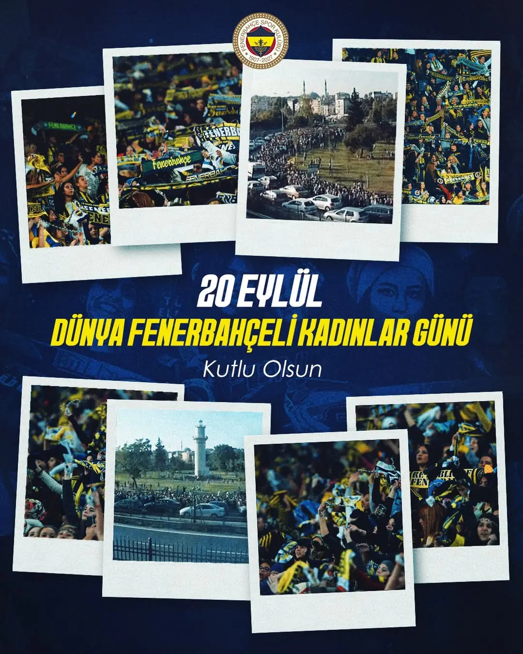 20 Eylül Dünya Fenerbahçeli Kadınlar Günü kutlu olsun! 💛💙