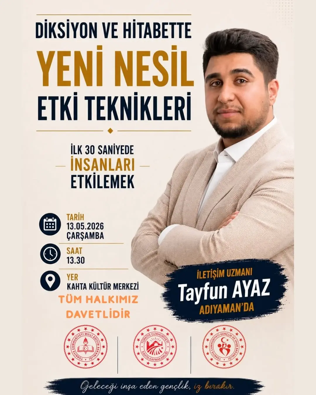 Gençlik Haftası Etkinliği: 'Diksiyon ve Hitabette Yeni Nesil Etki Teknikleri' Konferansı