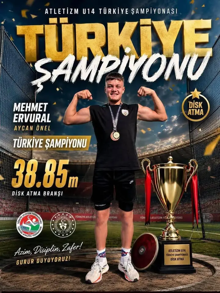 Besni Belediyesi'nden Gurur Veren Başarı: Türkiye Şampiyonu Mehmet ERVURAL