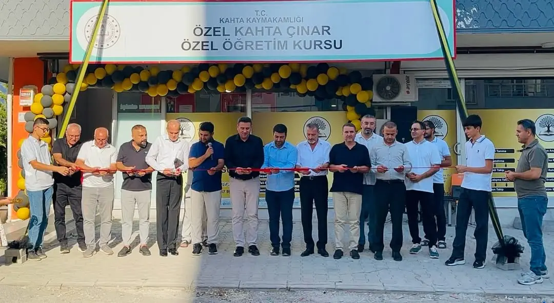 Hasan Karayiğit'in Özel Kahta Çınar Özel Öğretim Kursu Açılışı