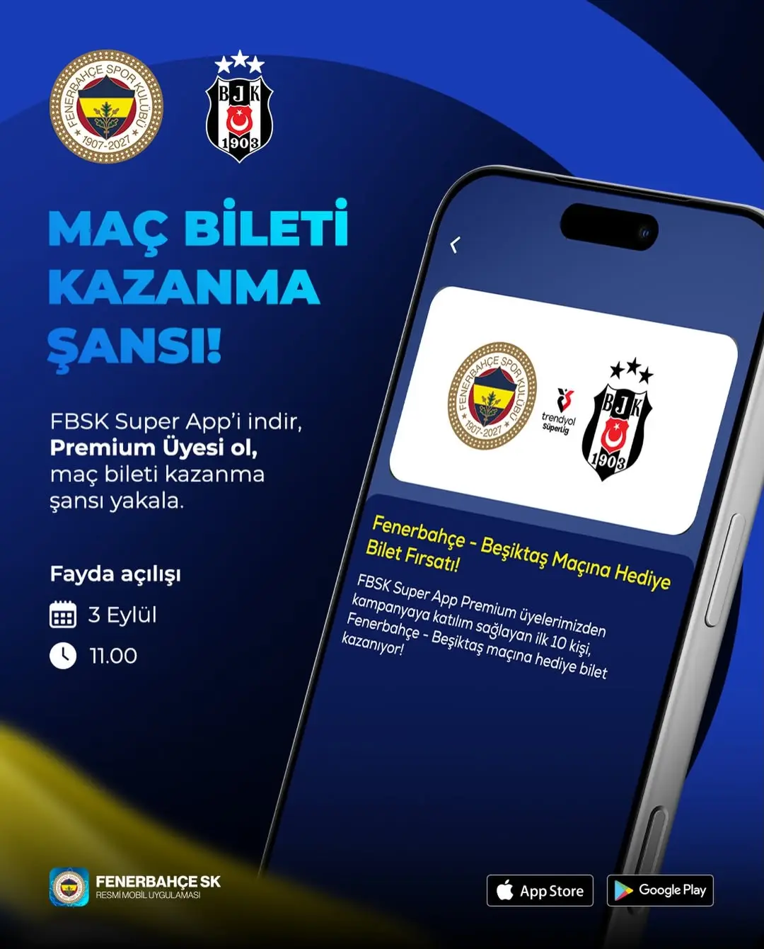 Fenerbahçe - Beşiktaş Maçı İçin Hediye Bilet Kampanyası Başladı!
