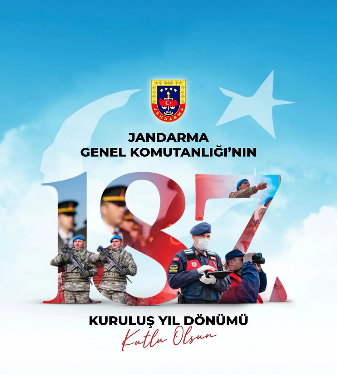 Jandarma Teşkilatı'nın 187. Kuruluş Yıl Dönümü Kutlandı