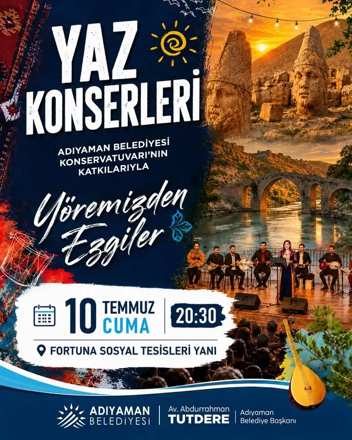 Adıyaman’da Yaz Konserleri