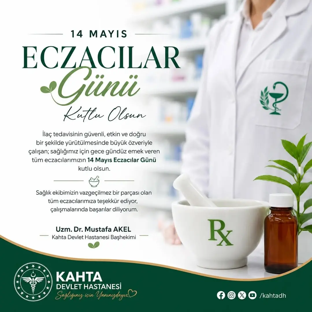 14 Mayıs Eczacılar Günü Kutlaması