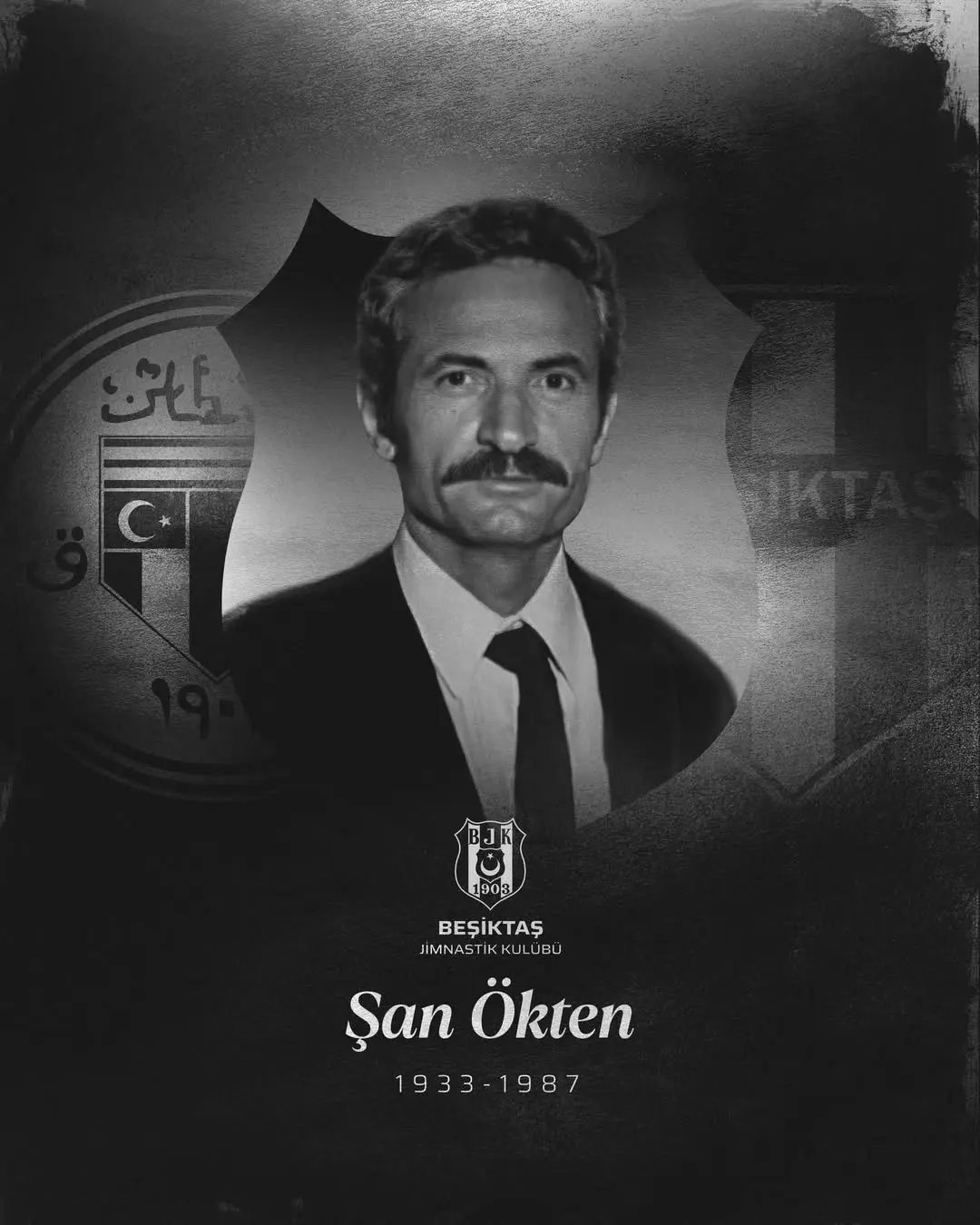 Beşiktaş JK, Eski Yönetici Şan Ökten'i Vefatının 39. Yılında Rahmetle Anıyor