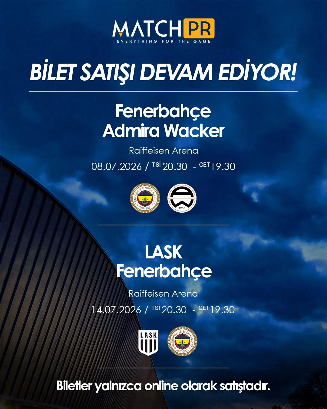 Fenerbahçe'nin Avusturya Kampı Hazırlık Maçları İçin Geri Sayım Başladı!