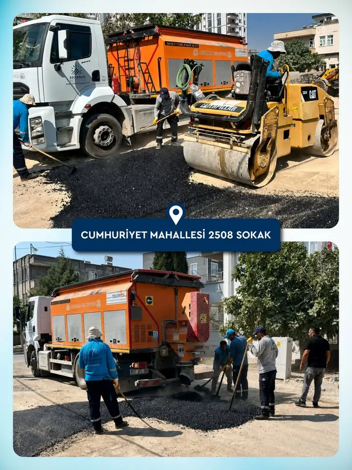 Adıyaman Belediyesi Altyapı Çalışmaları Devam Ediyor