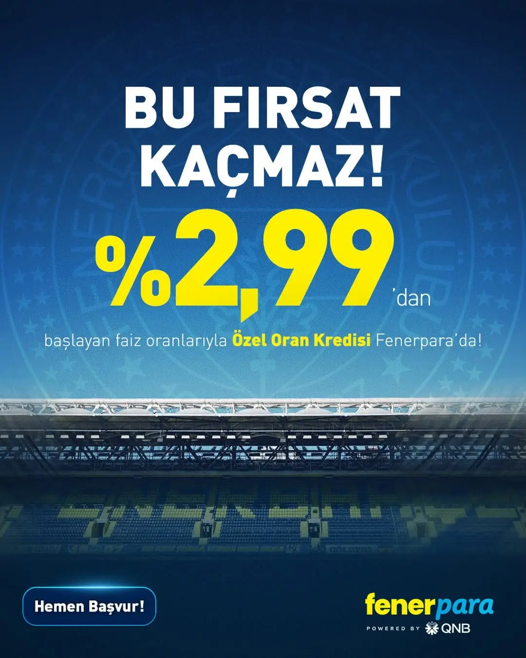 Fenerbahçe'den Sadece Taraftarlara Özel Özel Oran Kredisi Fırsatı!
