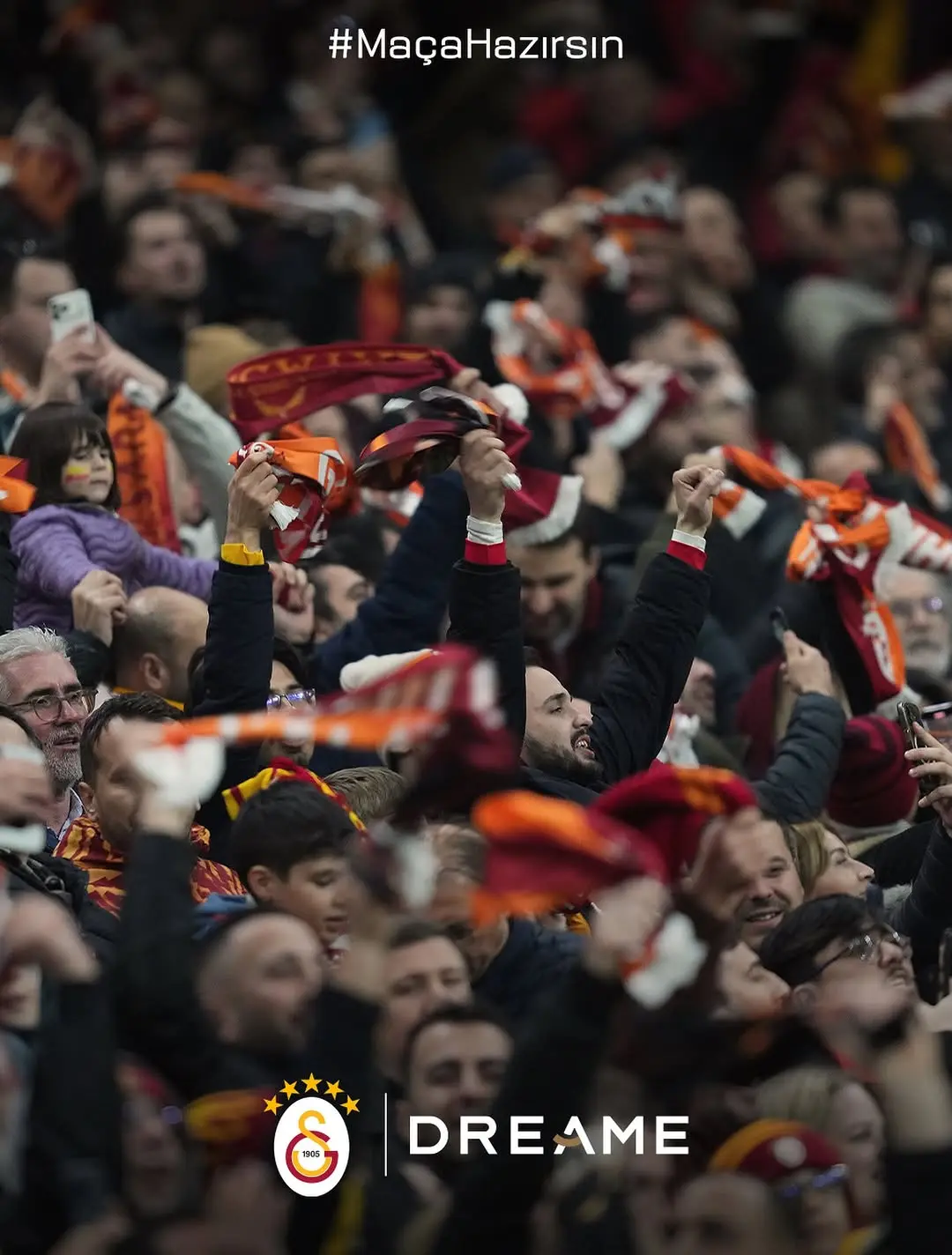Galatasaray Spor Kulübü, Taraftarlarına Dreame ile Maça Hazır Olmalarını Öneriyor