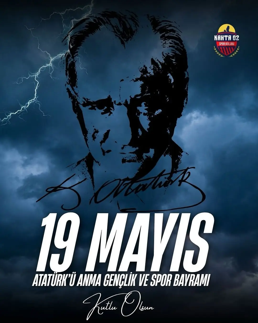 Kahta02 Spor Kulübü'nden 19 Mayıs Atatürk'ü Anma Gençlik ve Spor Bayramı Paylaşımı