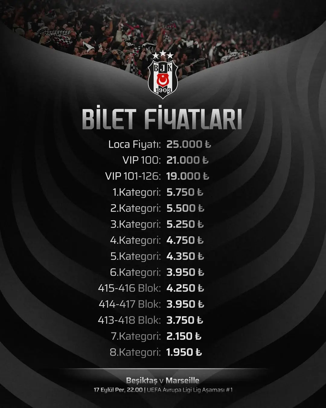 Beşiktaş Marseille Maçı Biletleri Hakkında Bilgilendirme