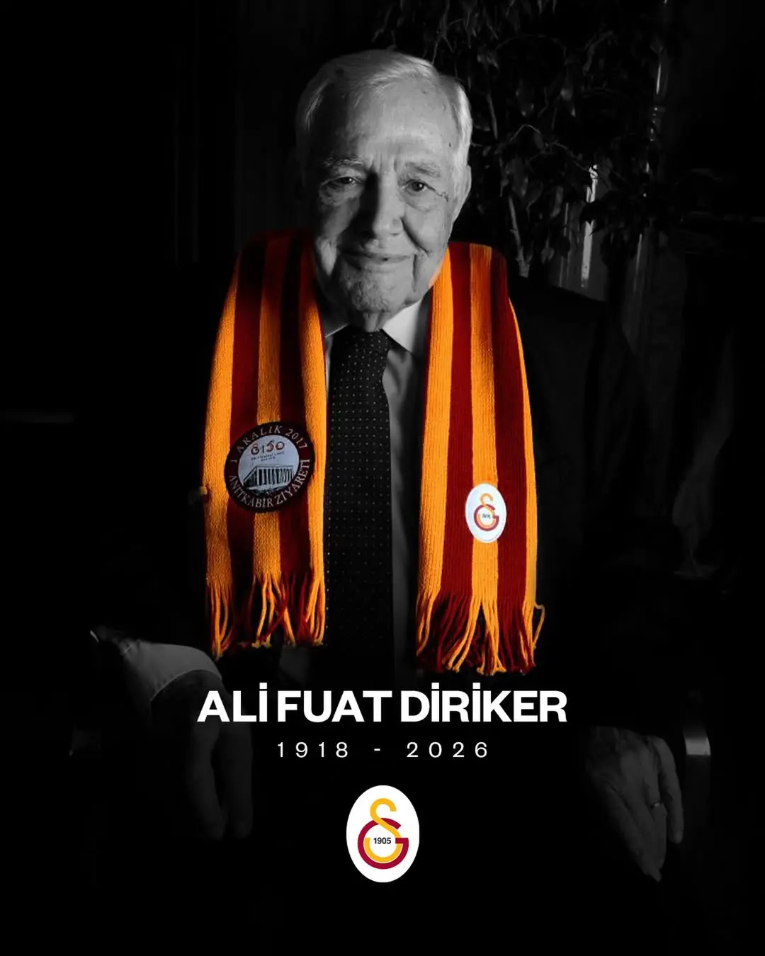 Kulübümüzün en kıdemli üyesi, 1947 sicil numaralı Divan Kurulu Üyemiz Ali Fuat Diriker’in vefat haberini derin...