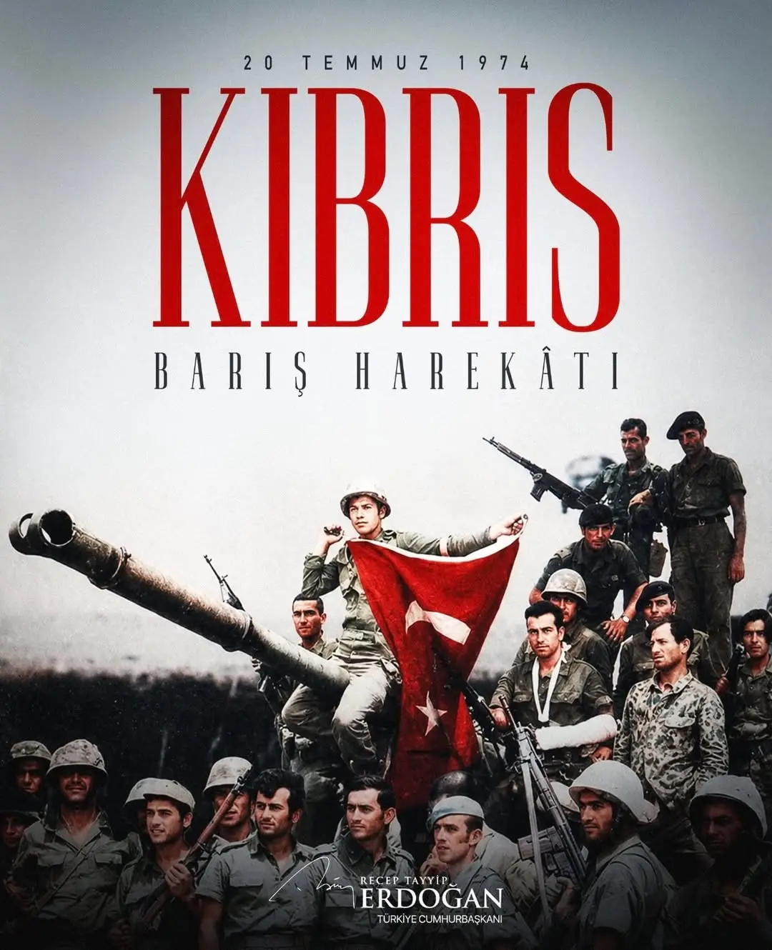 Kıbrıs Barış Harekatı'nın 52. Yılında Aziz Şehitler ve Kahraman Gaziler Anıldı