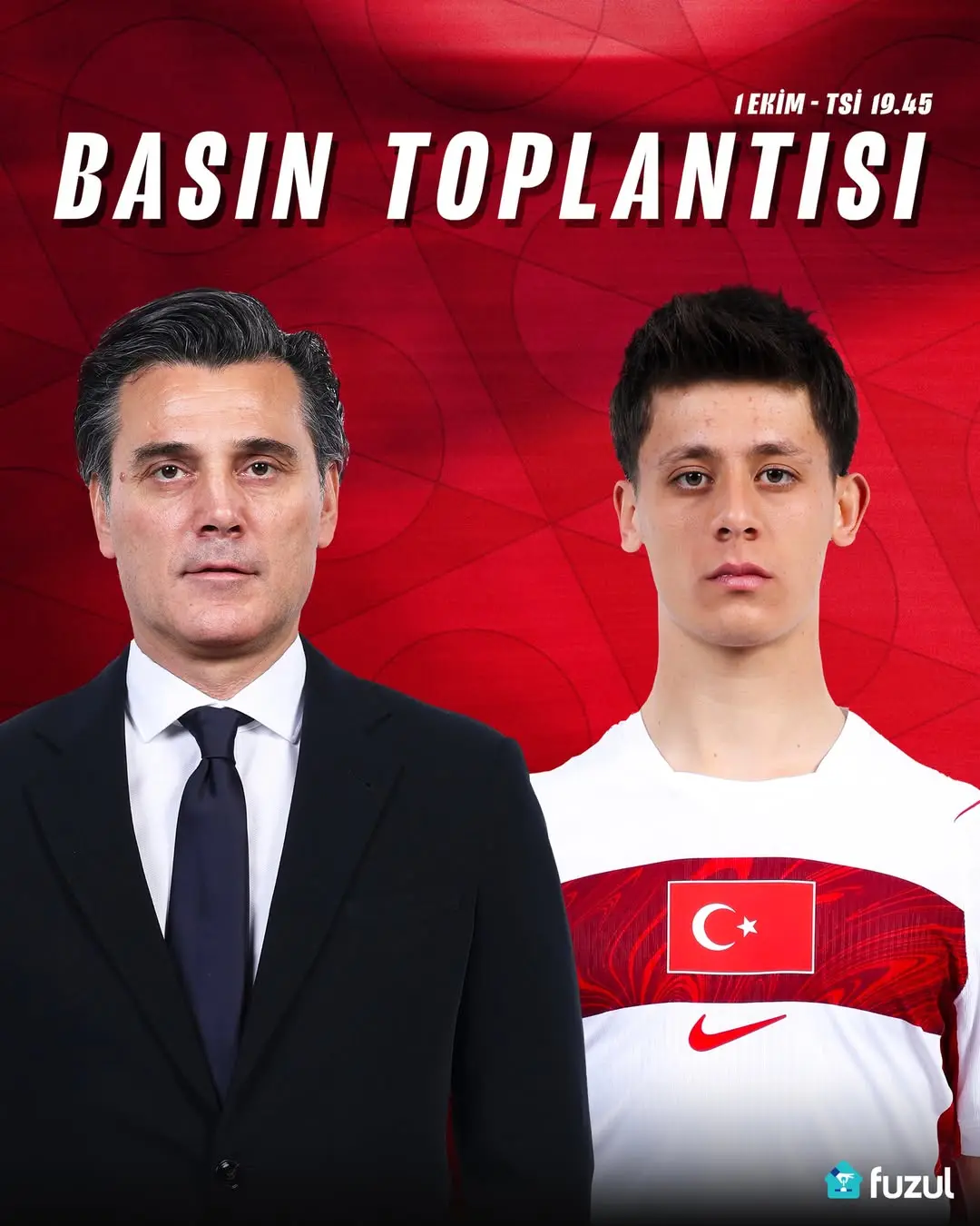 A Millî Takım Teknik Direktörü Vincenzo Montella ve Arda Güler Basın Toplantısını Instagram'da Canlı Yayınlayacak