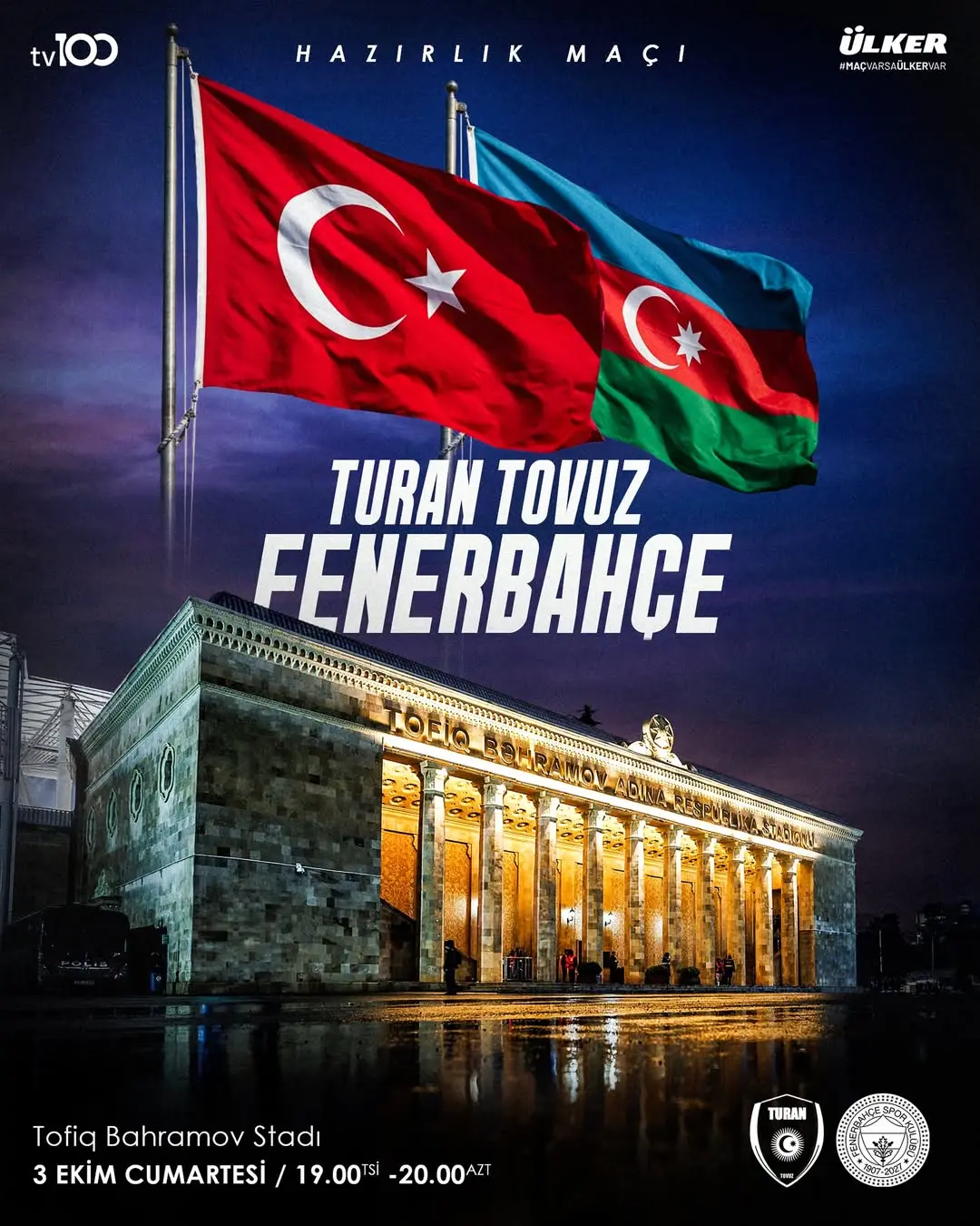Fenerbahçe Hazırlık Maçı İçin Azerbaycan'a Gidiyor