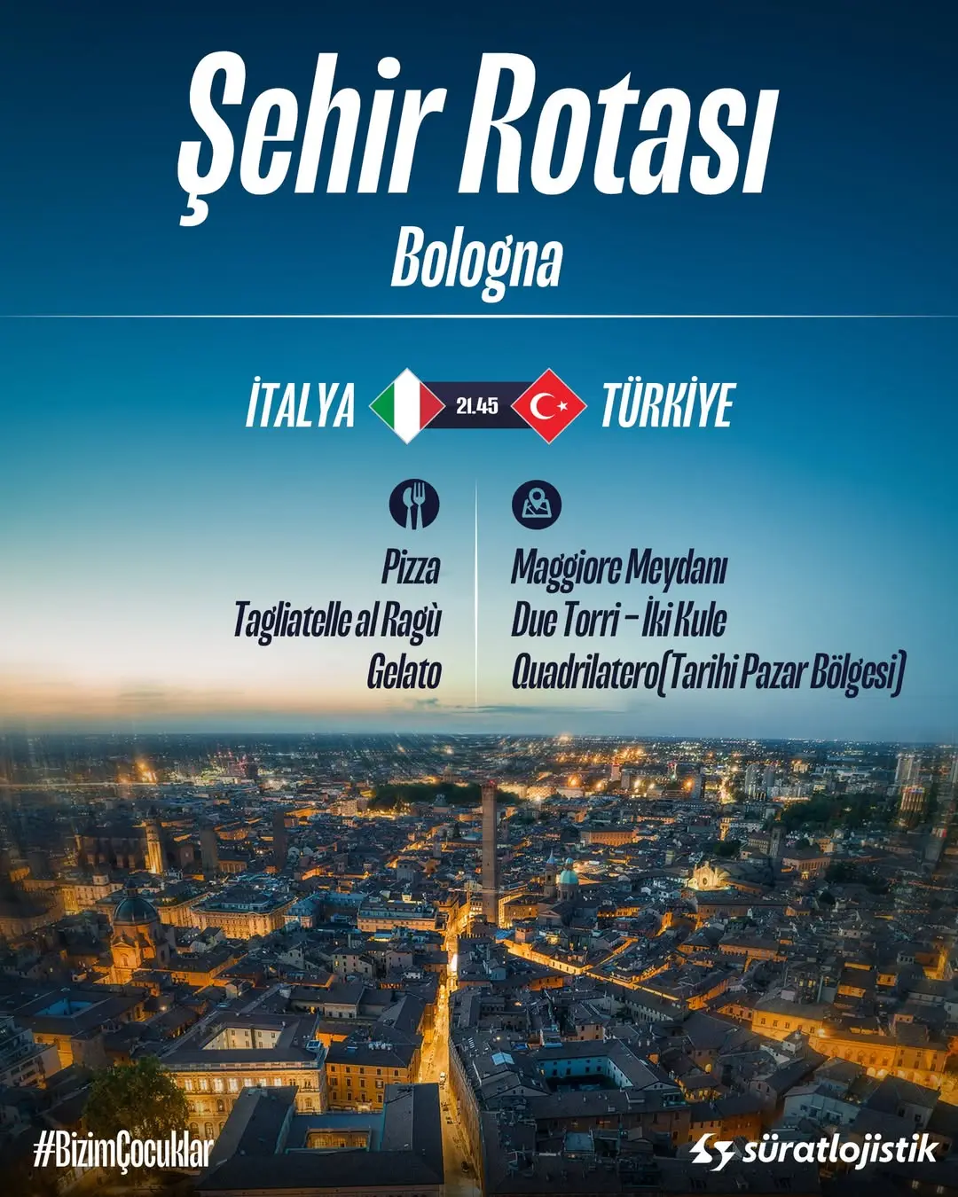 Millî heyecanın rotası: İtalya, Bologna ⚽...