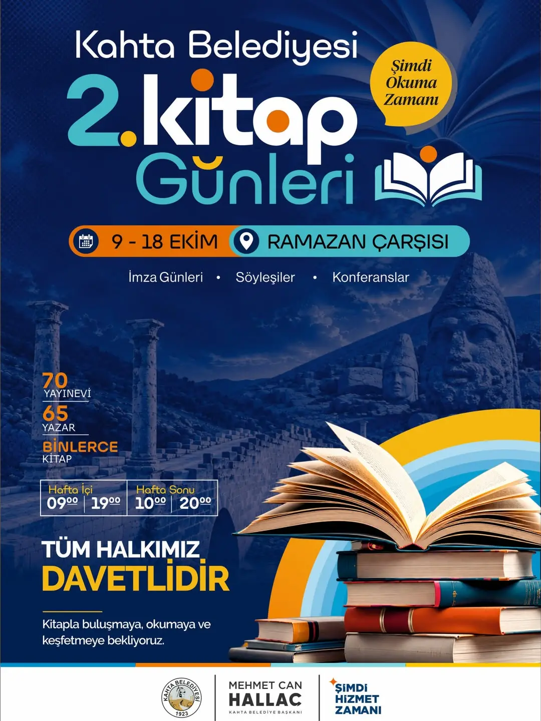 Kahta Belediyesi 2. Kitap Günleri Etkinliği Düzenliyor