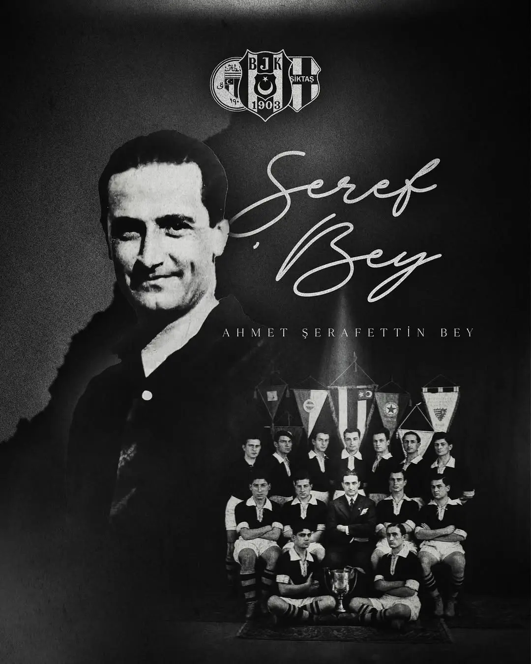 Beşiktaş'ın Şeref'i Ahmet Şerafettin Bey'i Vefatının 93. Yıl Dönümünde Anıyor