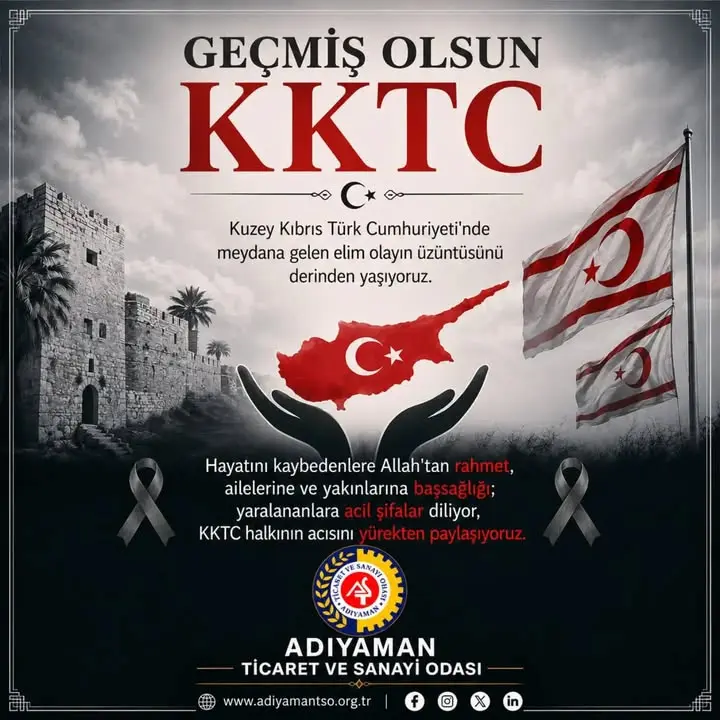 KKTC'ye Geçmiş Olsun Dilekleri