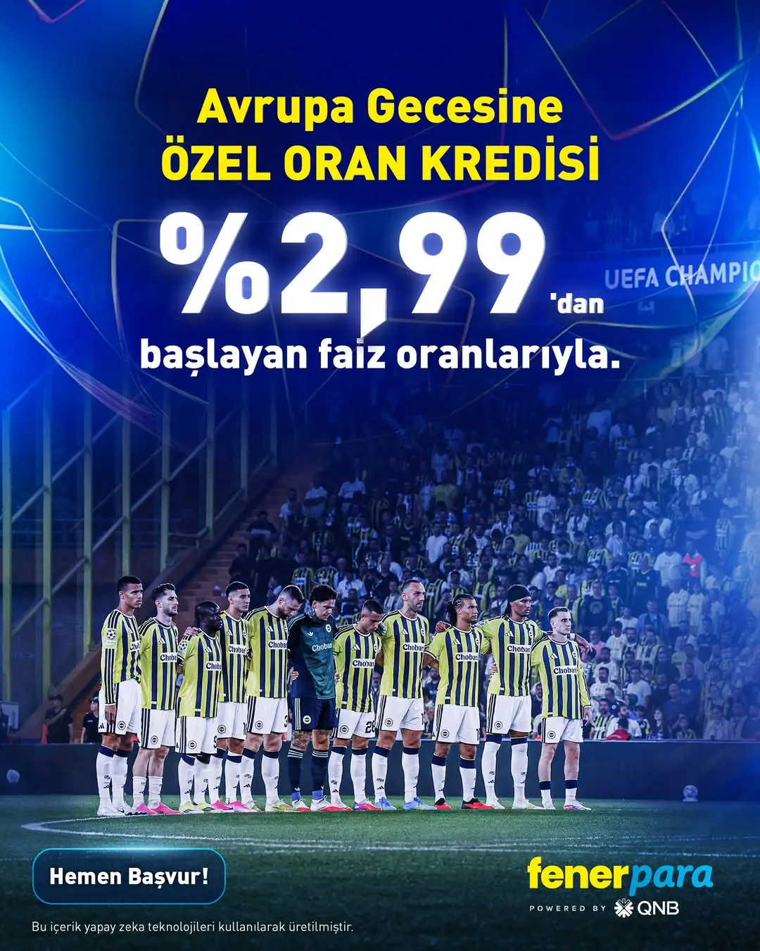 Fenerbahçe'den Şampiyonlar Ligi Maçına Özel Fırsatlar!