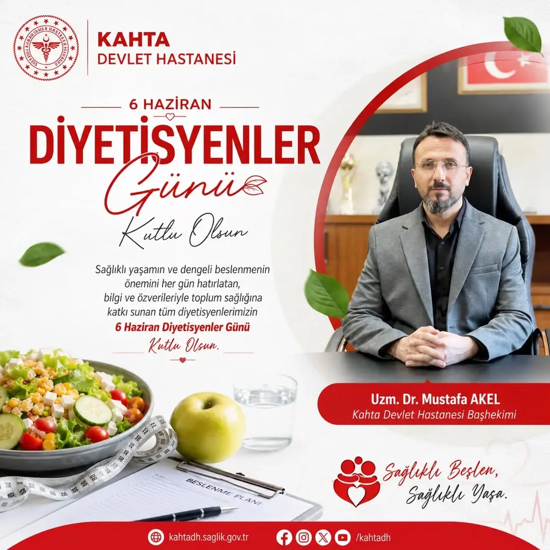 6 Haziran Diyetisyenler Günü Kutlu Olsun