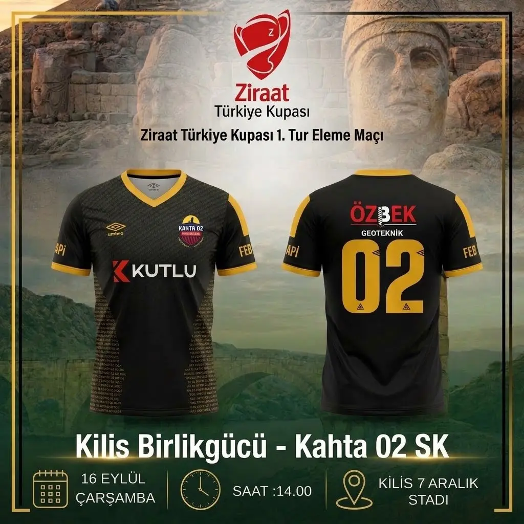 Kahta02 Spor Kulübü Ziraat Türkiye Kupası'nda Kilis Birlikgücü ile Karşılaşacak