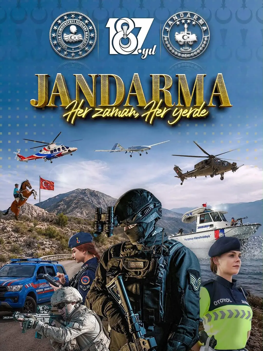 Jandarma Teşkilatı'nın 187. Yılı Kutlu Olsun