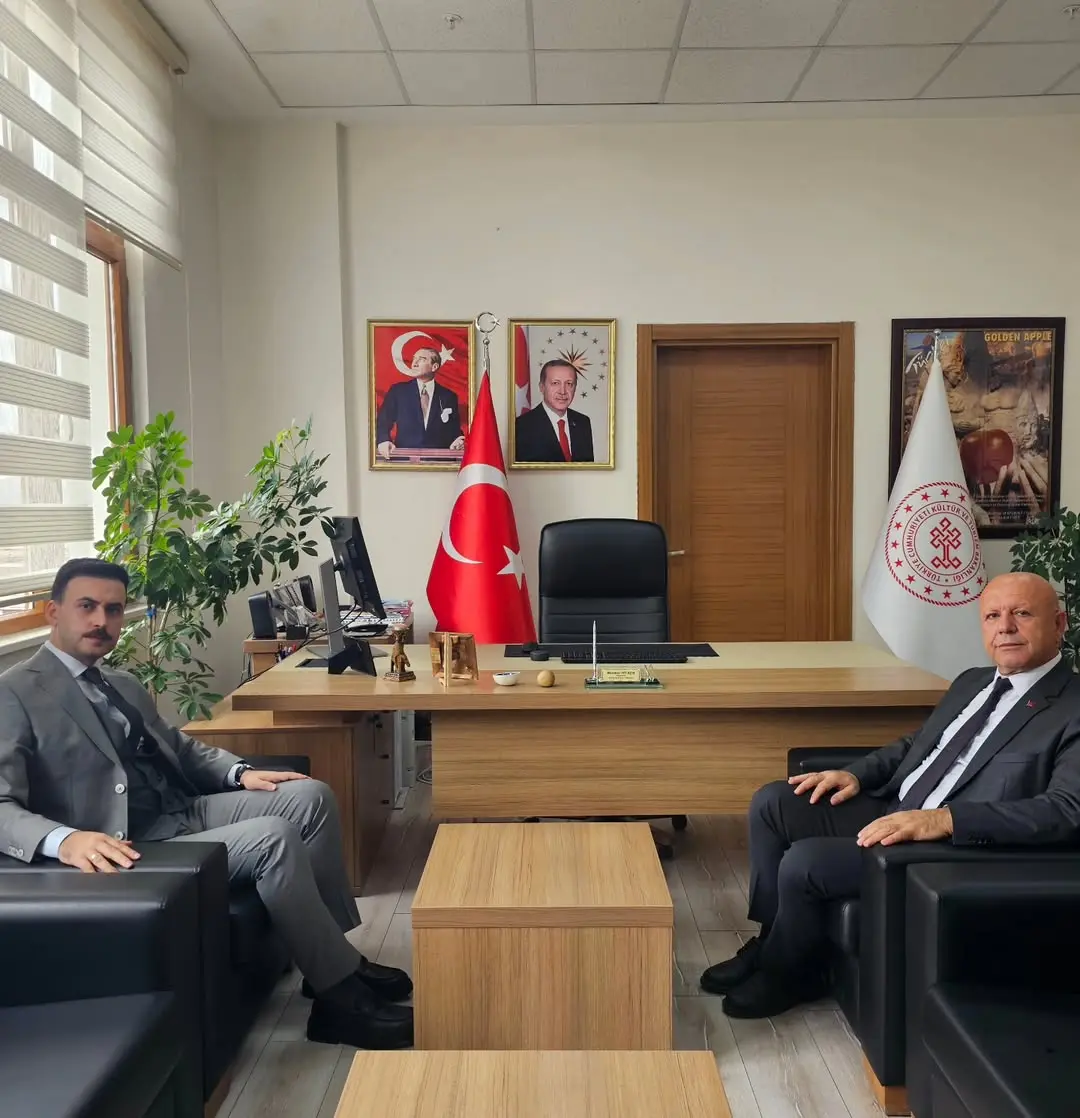Adıyaman Cumhuriyet Başsavcısı Sayın Özgür Celbek, İl Kültür ve Turizm Müdürümüz Sayın Mehmet Yelken’e İade-i Ziyarette Bulundu
