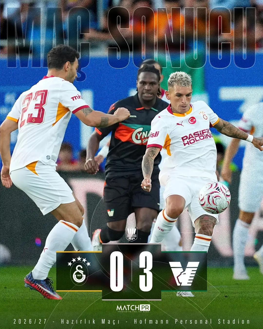 Galatasaray Hazırlık Maçında Venezia FC'ye 0-3 Mağlup Oldu