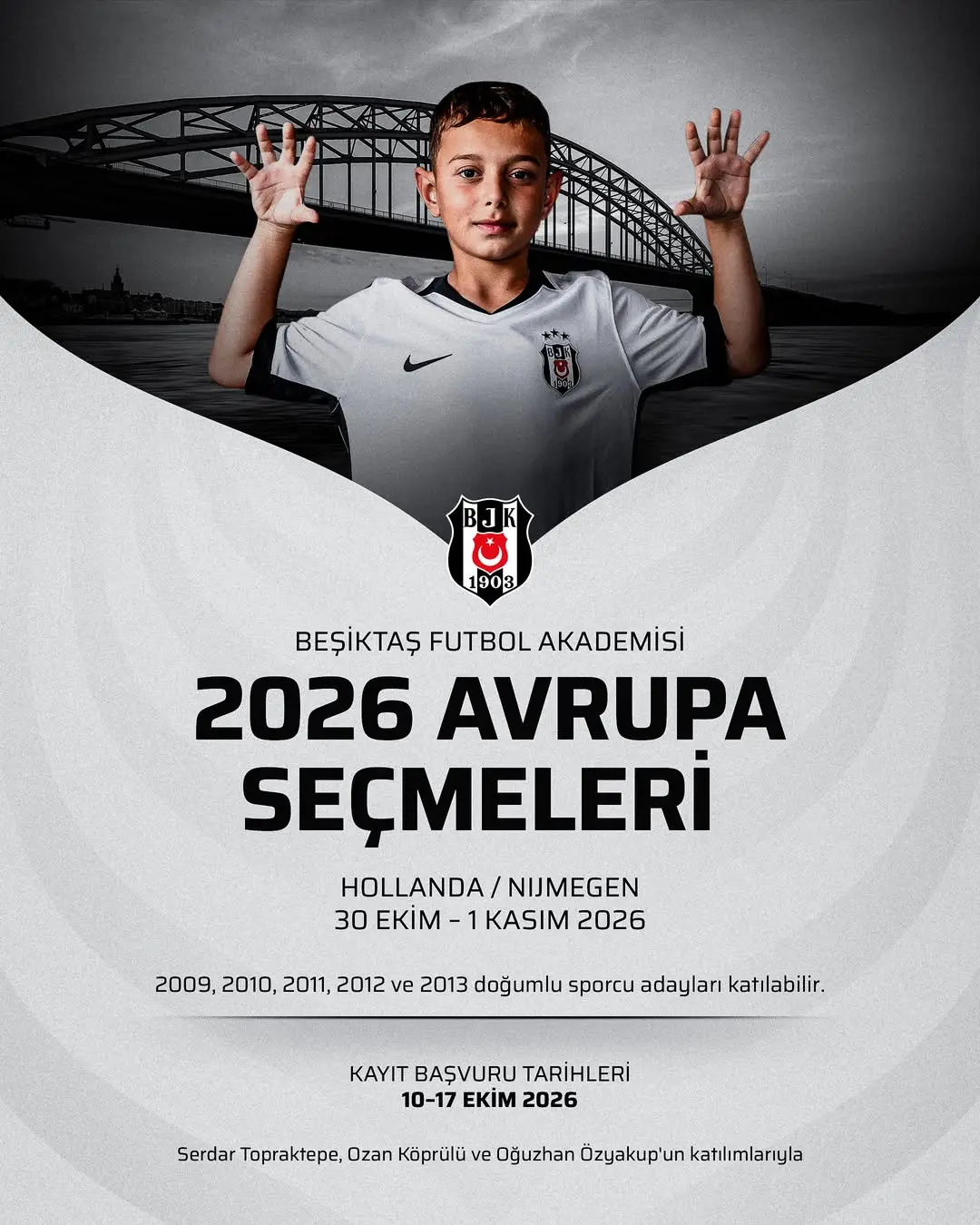 Beşiktaş Futbol Akademisi 2026 Avrupa Seçmeleri Hollanda Ayağı Başlıyor