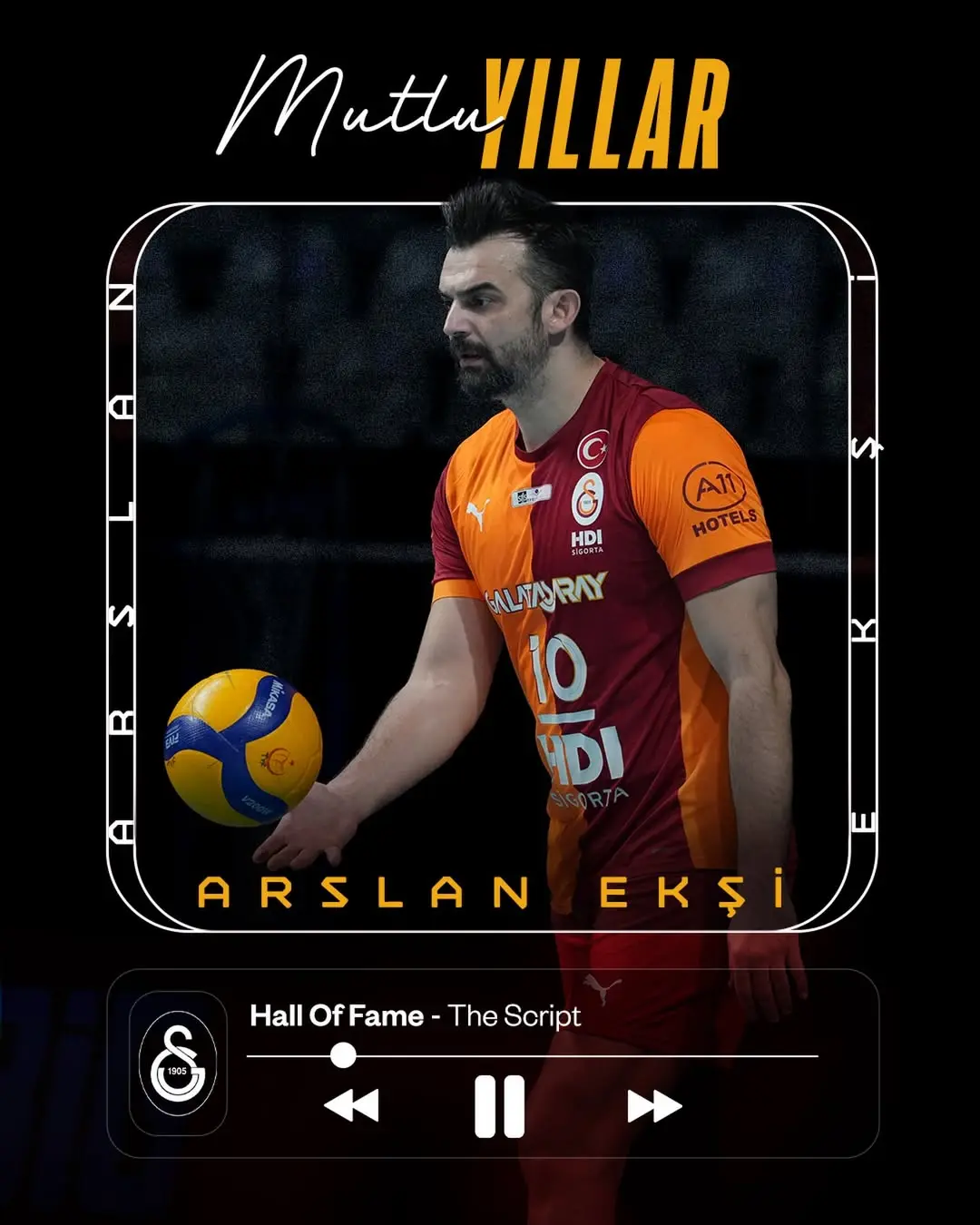 Galatasaray Erkek Voleybol Takımı Kaptanı Arslan Ekşi'nin Doğum Günü Kutlaması