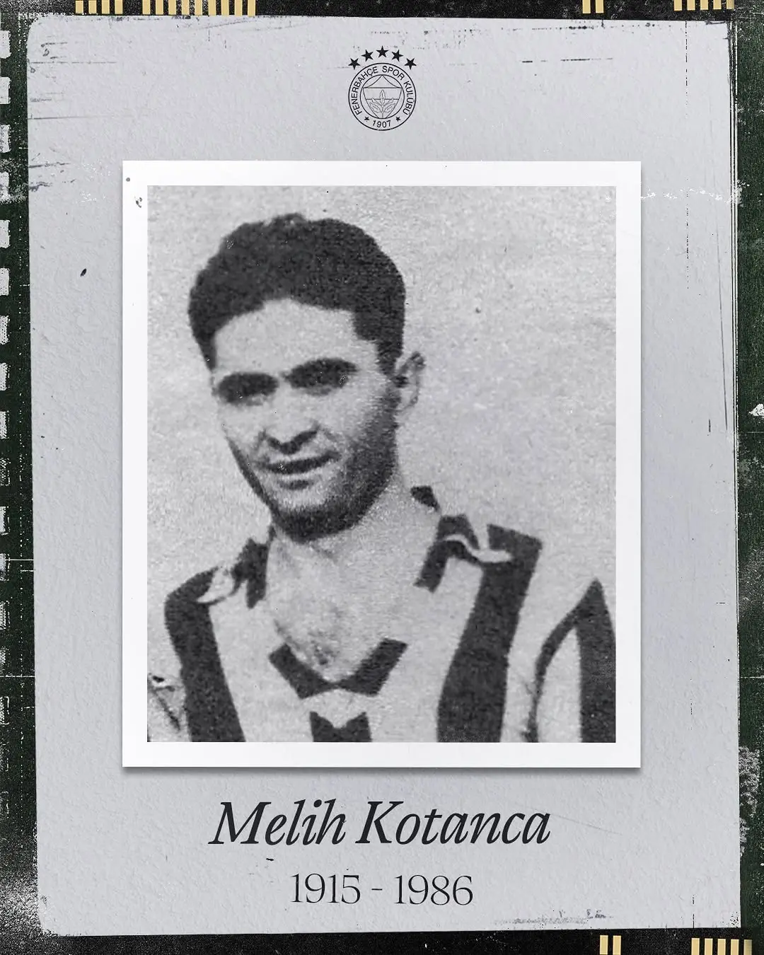Fenerbahçe'den Melih Kotanca'ya Özel Anma Paylaşımı