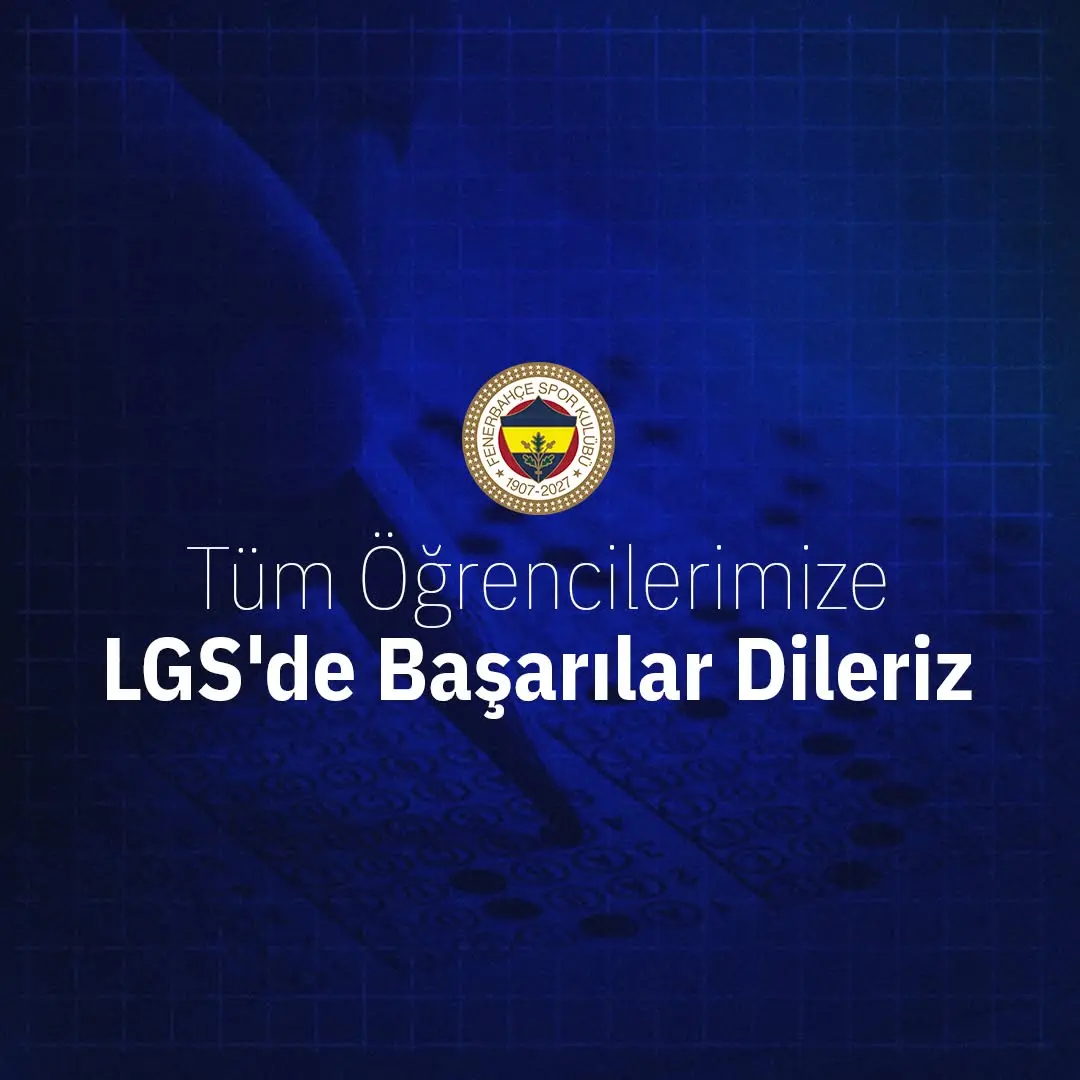 Fenerbahçe Spor Kulübü'nden LGS'ye girecek öğrencilere destek