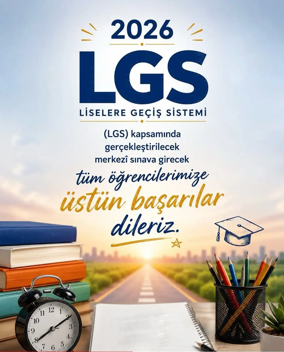 Doç. Dr. İshak Şan: Yarın LGS heyecanı yaşayacak öğrencilere başarılar diliyorum