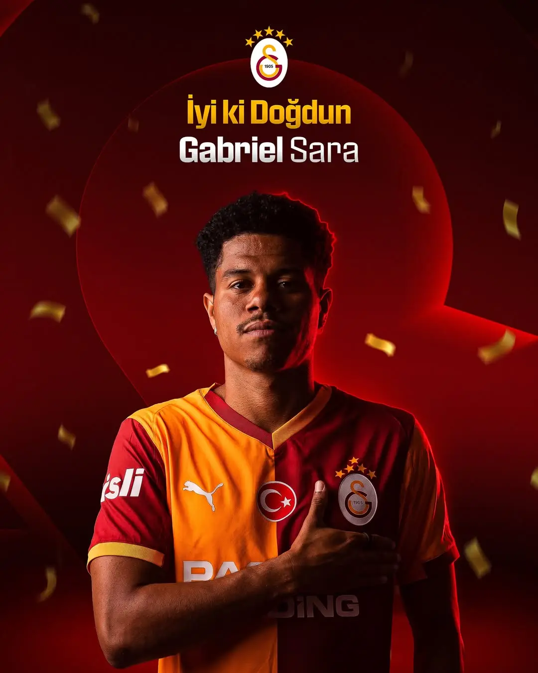 Galatasaray'ın Futbolcusu Gabriel Sara'nın Doğum Günü Kutlaması