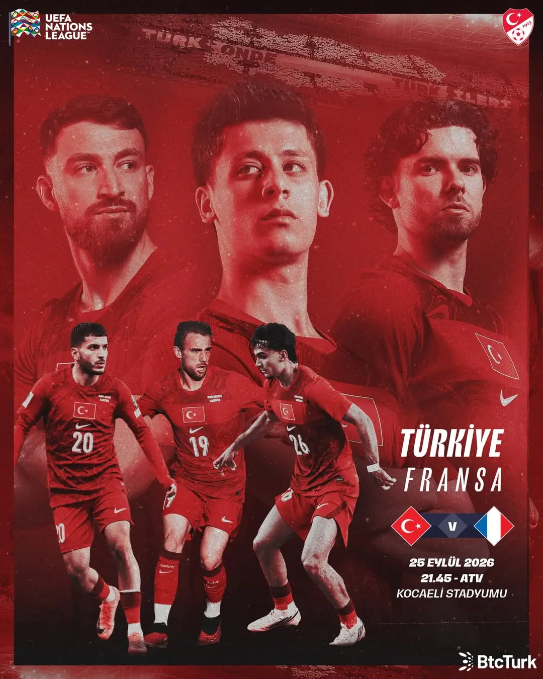 Türkiye Millî Futbol Takımı Fransa ile Karşılaşıyor