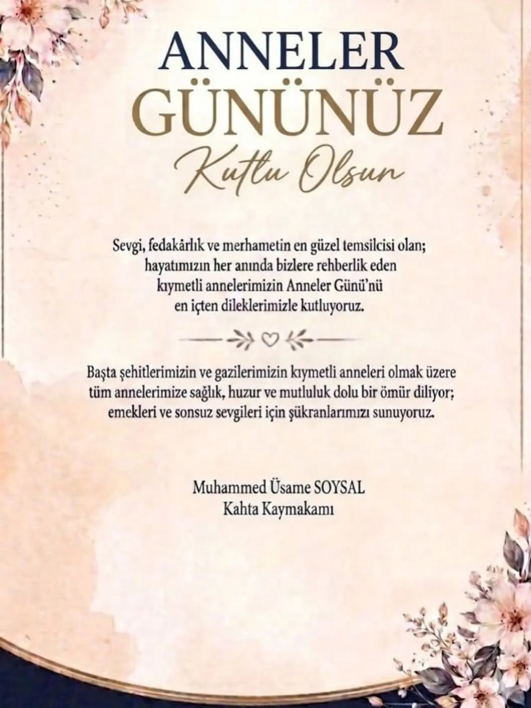 Anneler Günü Kutlaması - T.C. Kahta Kaymakamlığı