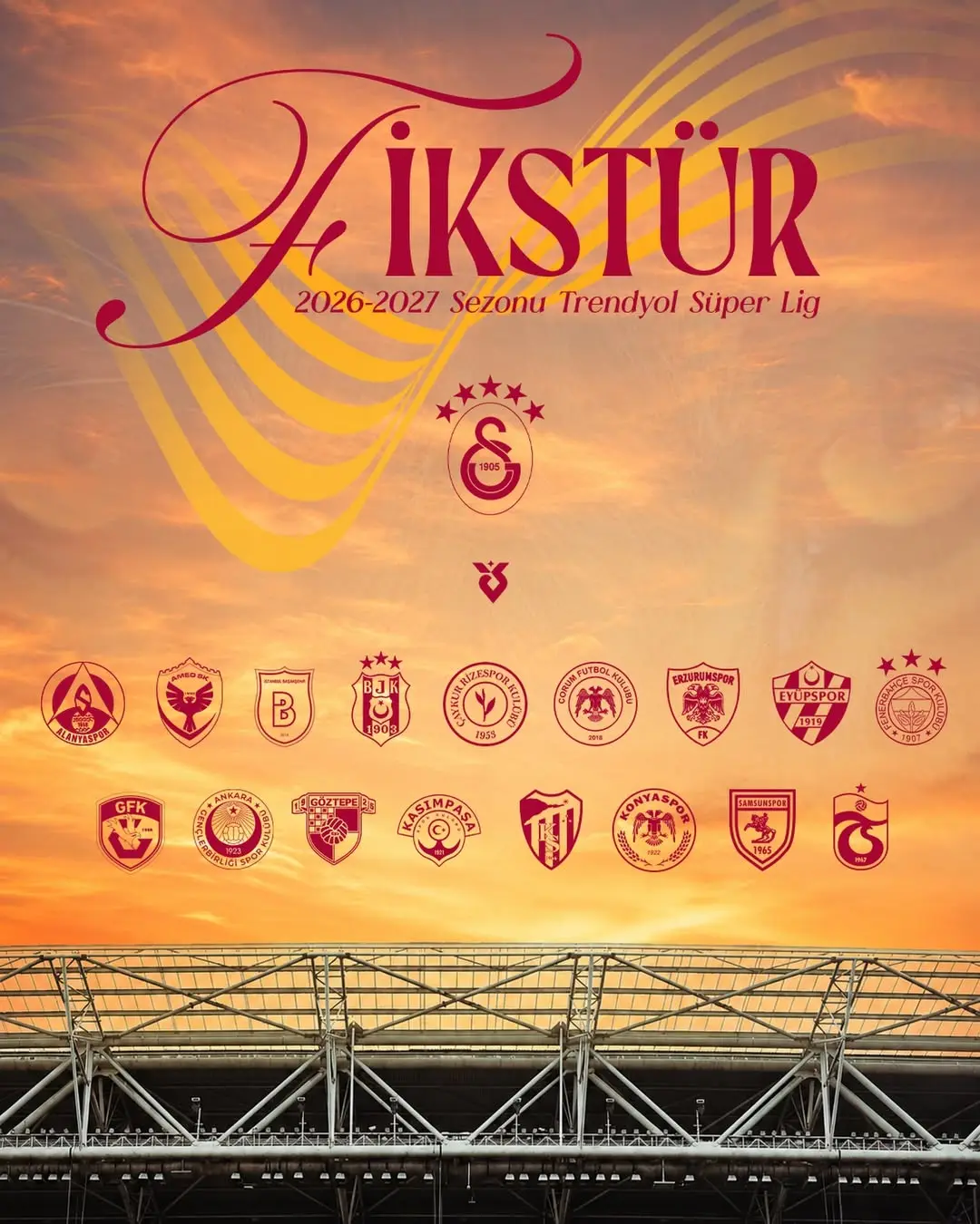 Trendyol Süper Lig 2026-2027 Sezonu Fikstür Çekimi Bugün Saat 14.00’te