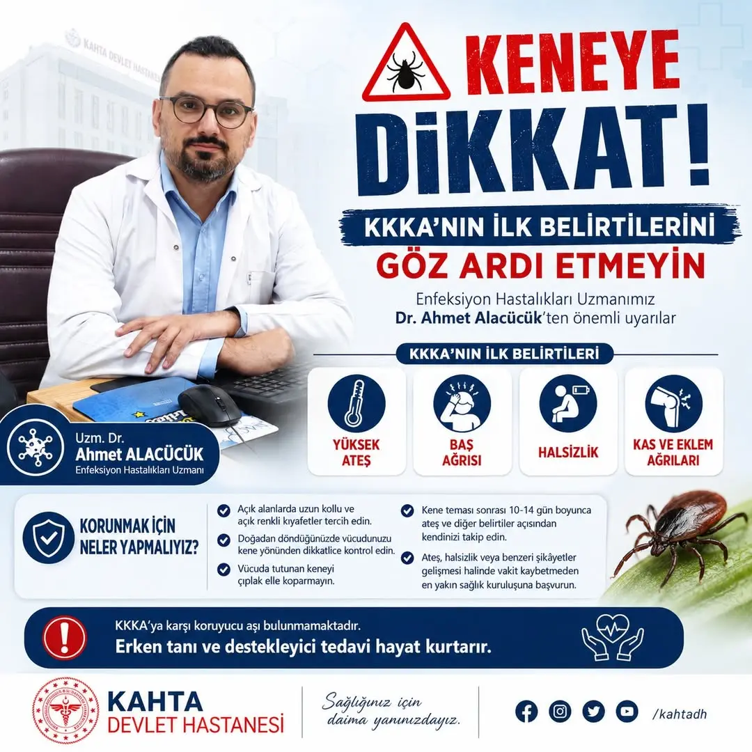 Kırım Kongo Kanamalı Ateşi ve Kene Uyarısı!
