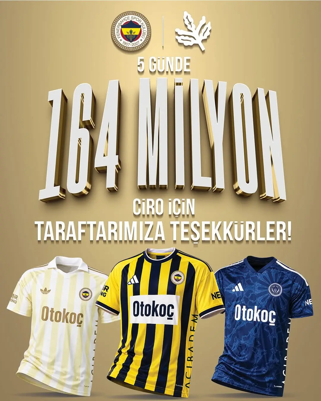 Fenerbahçe'nin 2026-2027 Sezonu Forma Satışları Rekor Kırdı