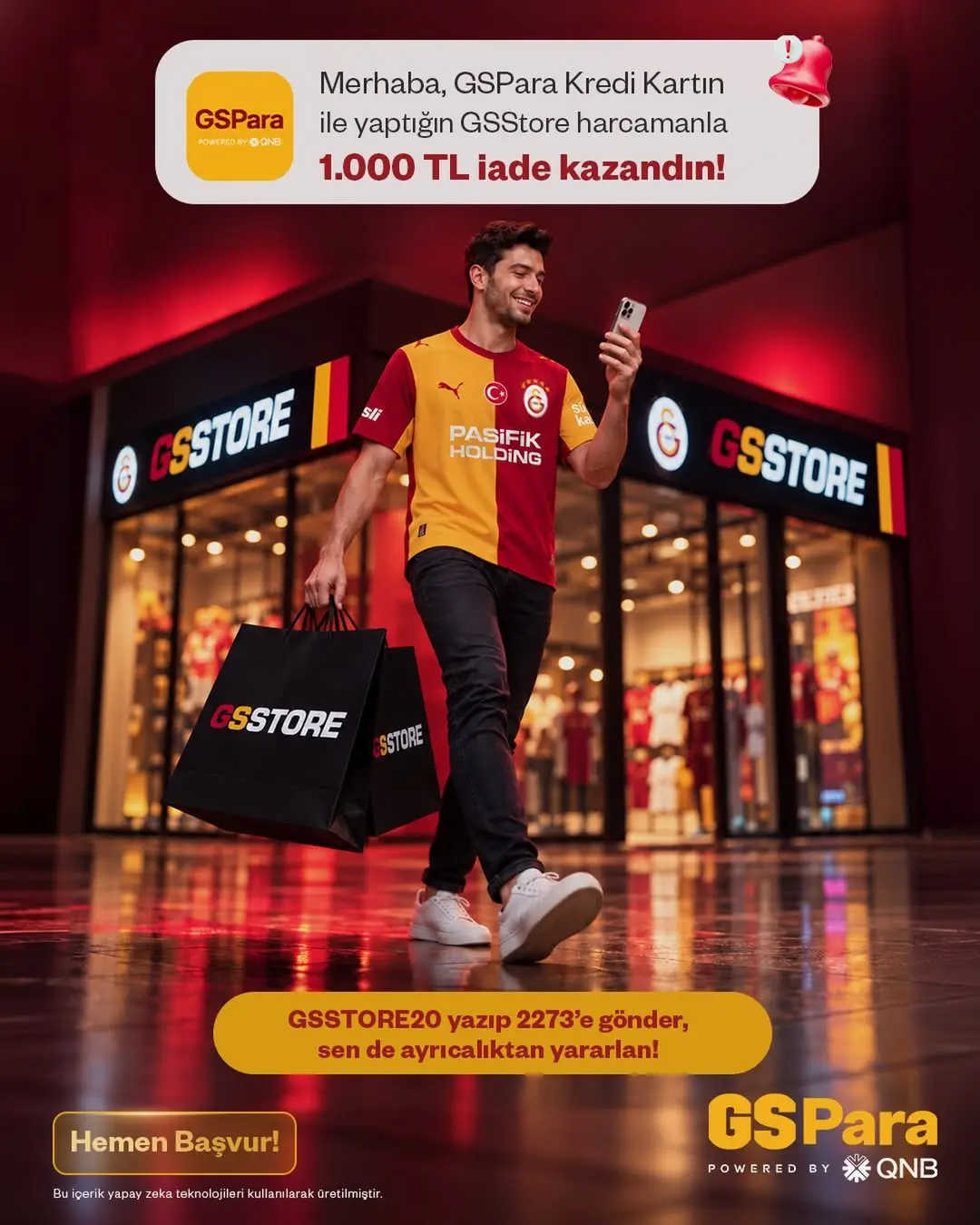 Galatasaray GSStore'dan %20 Nakit İade Fırsatı!