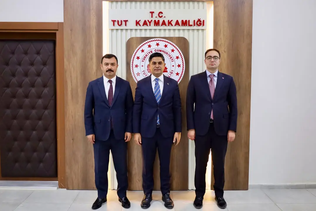 Kahta Kaymakamlığından Tut Kaymakamlığı'na Hayırlı Olsun Ziyareti