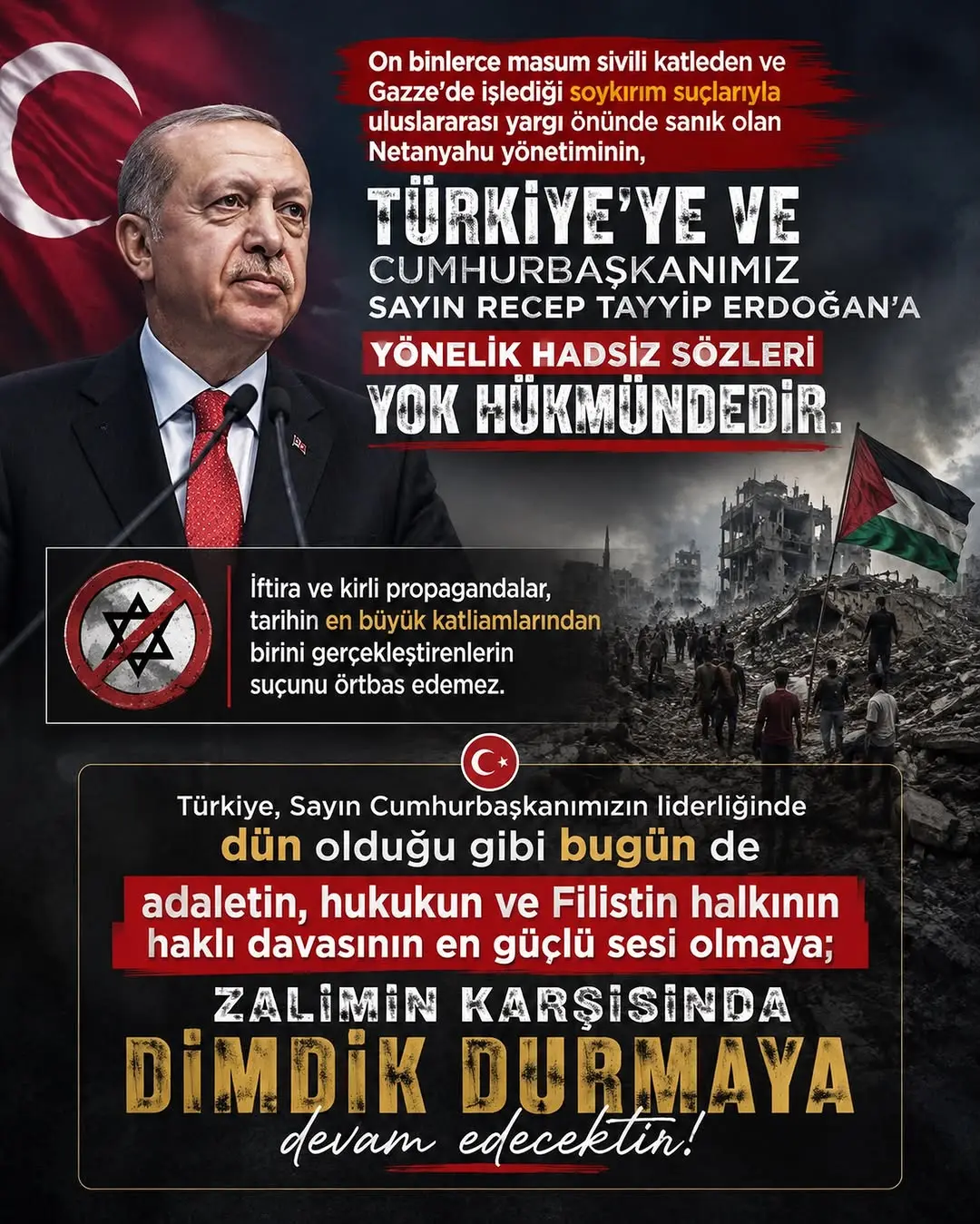 Netanyahu Yönetimi Türkiye ve Cumhurbaşkanı Erdoğan'a Hadsiz Sözlerle Saldırdı