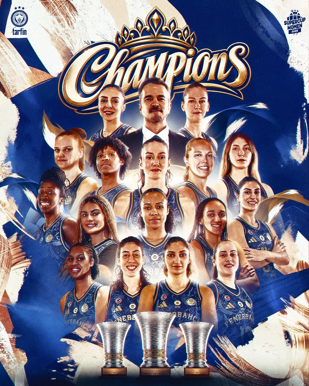 Fenerbahçe Üçüncü Kez FIBA Supercup Women Şampiyonu Oldu