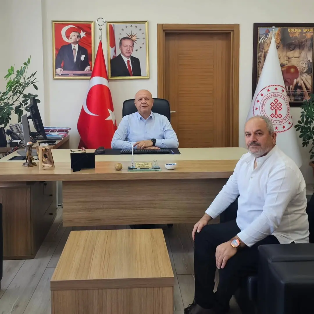 TÜRKAV Adıyaman İl Başkanı Sayın Yusuf Babar, İl Kültür ve Turizm Müdürümüz Sayın Mehmet Yelken’i Ziyaret Etti